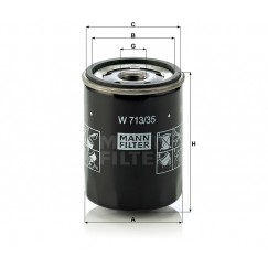 Alyvos | Tepalo filtras MANN-FILTER W 713/35